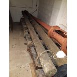 Two telegraph poles, length 440cm. Please note item located off site in Birkenhead, buyer must