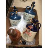 Stone ware flagons/Bells comprising Lambs, Grants and Bells. Catalogue only, live bidding