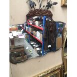 A wooden frame mirror. Catalogue only, live bidding available via our website. Please note we can