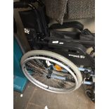 A wheelchair, NO FOOT RESTS Catalogue only, live bidding available via our website. Please note we