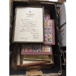 A box of pictures and prints Catalogue only, live bidding available via our website. Please note