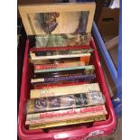 A box of art books including History of Art - Janson Catalogue only, live bidding available via