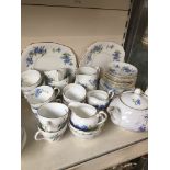 Adderley Cornflower teaware Catalogue only, live bidding available via our website. Please note we
