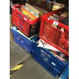 Four crates of books Catalogue only, live bidding available via our website. Please note we can only