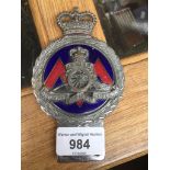 Royal Artillary badge Catalogue only, live bidding available via our website. Please note we can