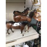 Three Beswick horses Catalogue only, live bidding available via our website. Please note we can only