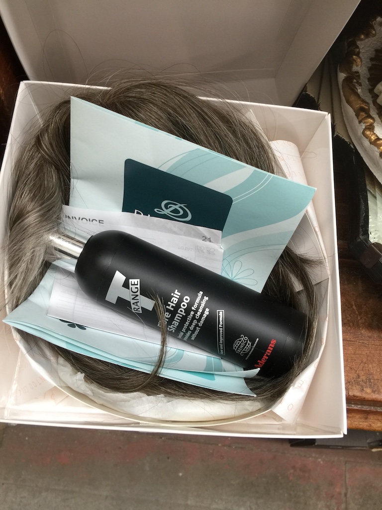 A boxed Lotus Sentoo Collection Dignity Wig complete with a bottle of shampoo Catalogue only, live