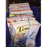 A crate of tractor and truck related magazines Catalogue only, live bidding available via our