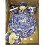 Eleven pieces of Copeland Spode Italian, inc egg cups & four tower cups Catalogue only, live bidding