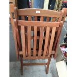 A wooden steamer chair. Catalogue only, live bidding available via our website. Please note we can
