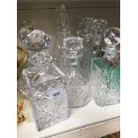 Ten glass decanters Catalogue only, live bidding available via our website. Please note we can