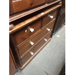 A pine chest of drawers Catalogue only, live bidding available via our website. Please note we can