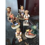 6 vintage Hummel figures Catalogue only, live bidding available via our website. Please note we