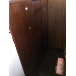 Polished teak wardrobe Catalogue only, live bidding available via our website. Please note we can