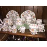 Minton Haddon Hall teaware approx. 35 pieces Catalogue only, live bidding available via our website.
