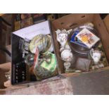 3 boxes of misc to include crockery, ceramics, pottery, glassware, clocks, ornaments, etc. Catalogue