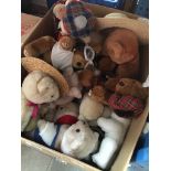 A box of teddy bears. Catalogue only, live bidding available via our website. Please note we can