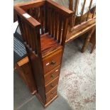 Narrow drawers and bookcase Catalogue only, live bidding available via our website. Please note we