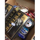 A box of fishing line spools Catalogue only, live bidding available via our website. Please note