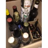 A box of celebration's ale, all sealed - approx 11 bottles + a small collection of miniatures.