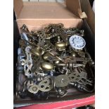A box of brass furniture handles Catalogue only, live bidding available via our website. Please note