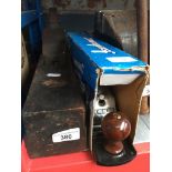 An old wooden plane and a Silverline hand plane NO.4 Catalogue only, live bidding available via