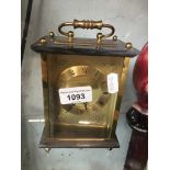 Anstey and Wilson quartz carriage clock Catalogue only, live bidding available via our website.