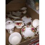 Royal Albert Old Country Roses teaware - approx 20 pieces Catalogue only, live bidding available via