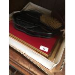 2 vanity dressing sets to include ebonised. Catalogue only, live bidding available via our