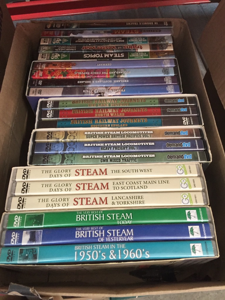 21 DVDs - steam trains Catalogue only, live bidding available via our website. Please note we can