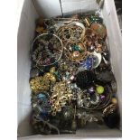 Box of costume jewellery Catalogue only, live bidding available via our website. Please note we
