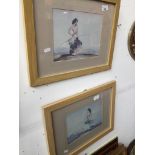 After Sir William Russel Flint, pair of prints, framed and glazed. Catalogue only, live bidding