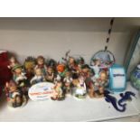Collection of approx. 15 Goebel figures and others etc. Catalogue only, live bidding available via