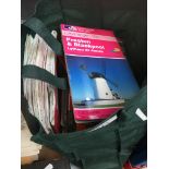 A bag of Ordnance Survey maps Catalogue only, live bidding available via our website. Please note we