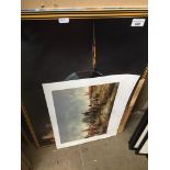 2 prints on glass depicting Spitfire, Concorde, aviation history. Catalogue only, live bidding