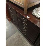 Mahogany CD and DVD drawer cabinet Catalogue only, live bidding available via our website. Please