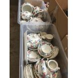2 boxes of Booths (by Royal Doulton) Floradora pottery Catalogue only, live bidding available via