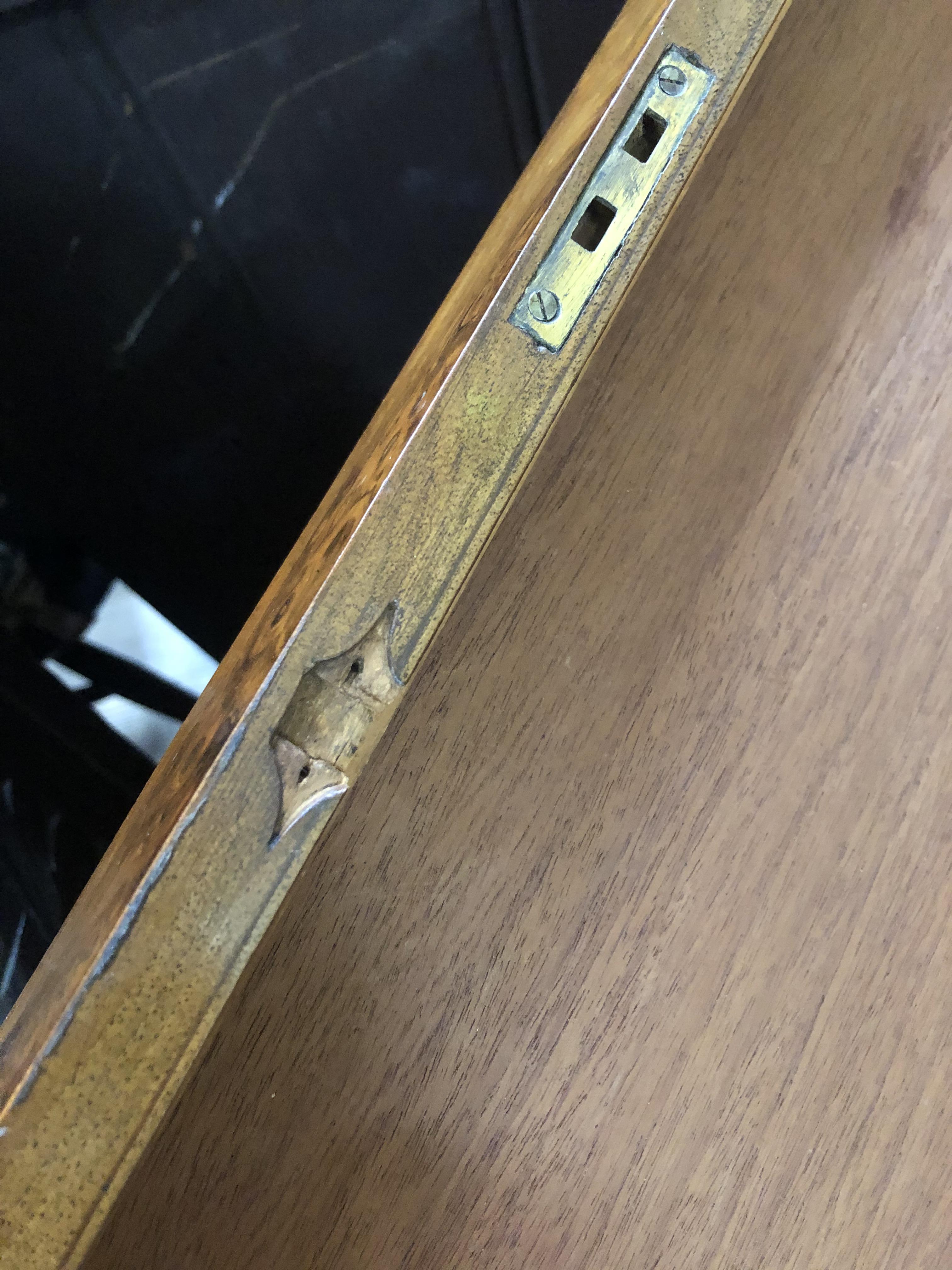 A group of three 19th century boxes comprising a parquetry box with brass corner mounted hinges, a - Image 9 of 10