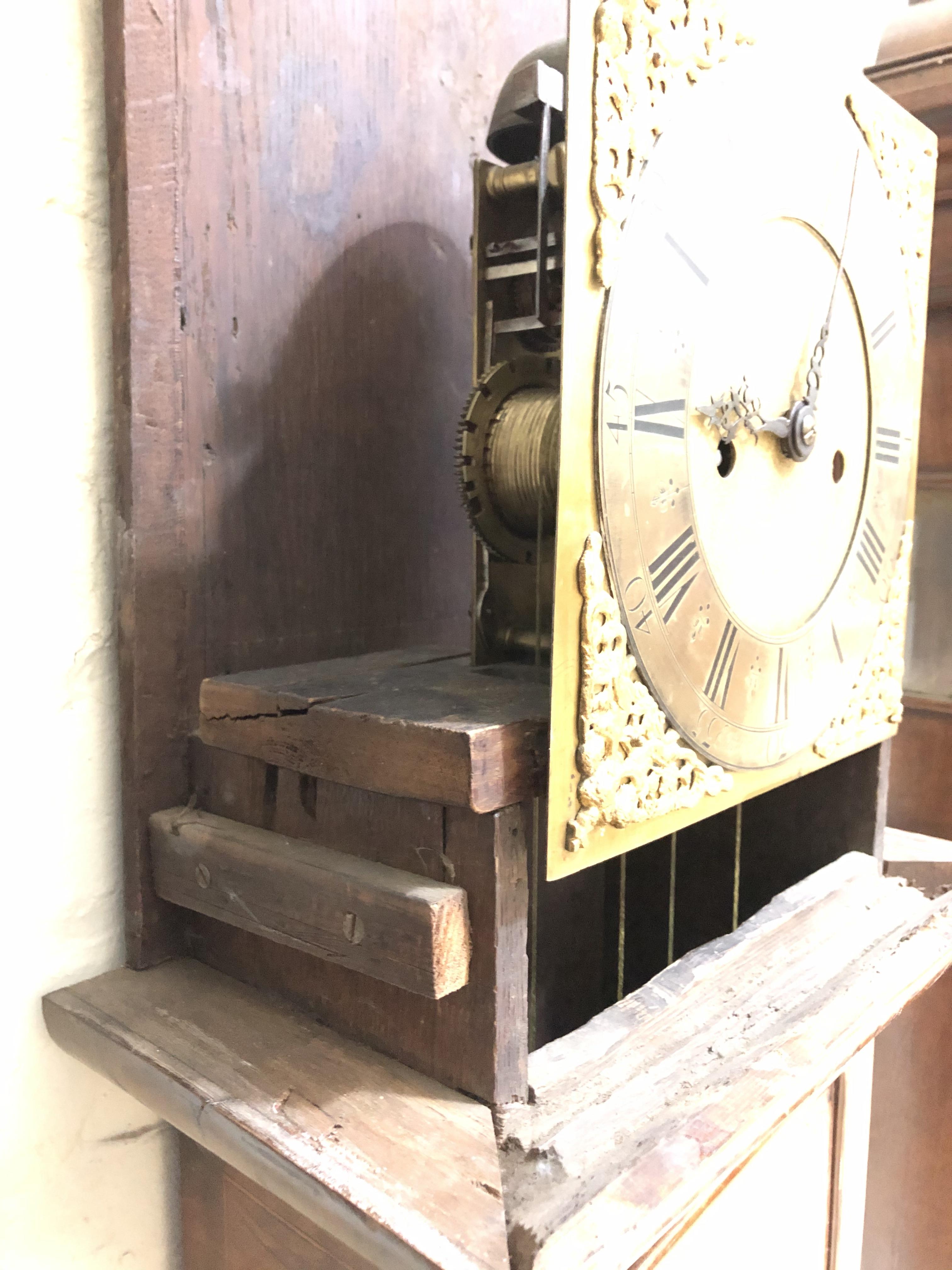 A William & Mary/Queen Anne eight day long case clock with arabesque marquetry inlaid case, hood - Image 27 of 46