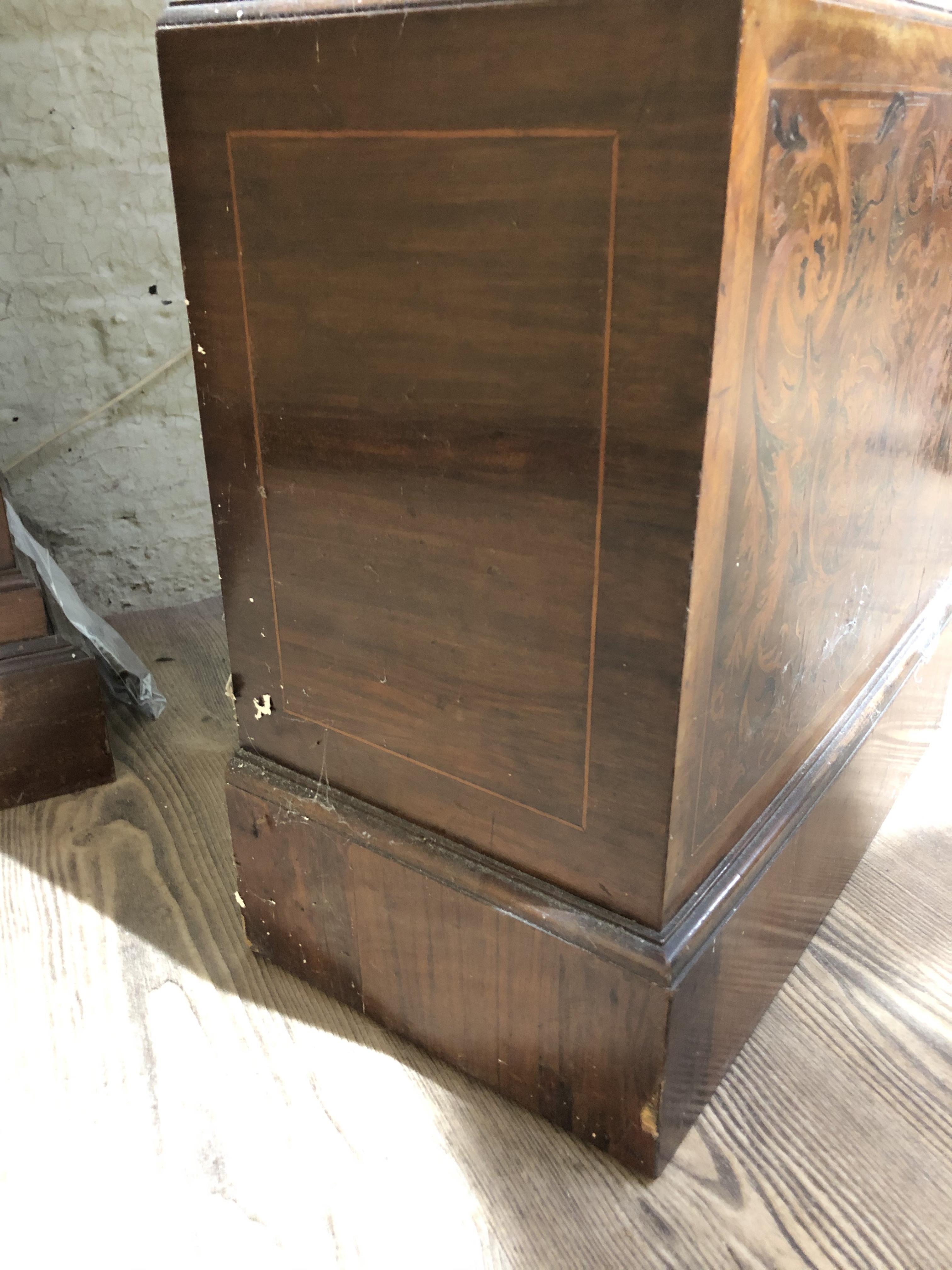 A William & Mary/Queen Anne eight day long case clock with arabesque marquetry inlaid case, hood - Image 38 of 46