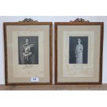 A matched pair of signed George V & Queen Mary presentation photographs, each signed and dated 1932,