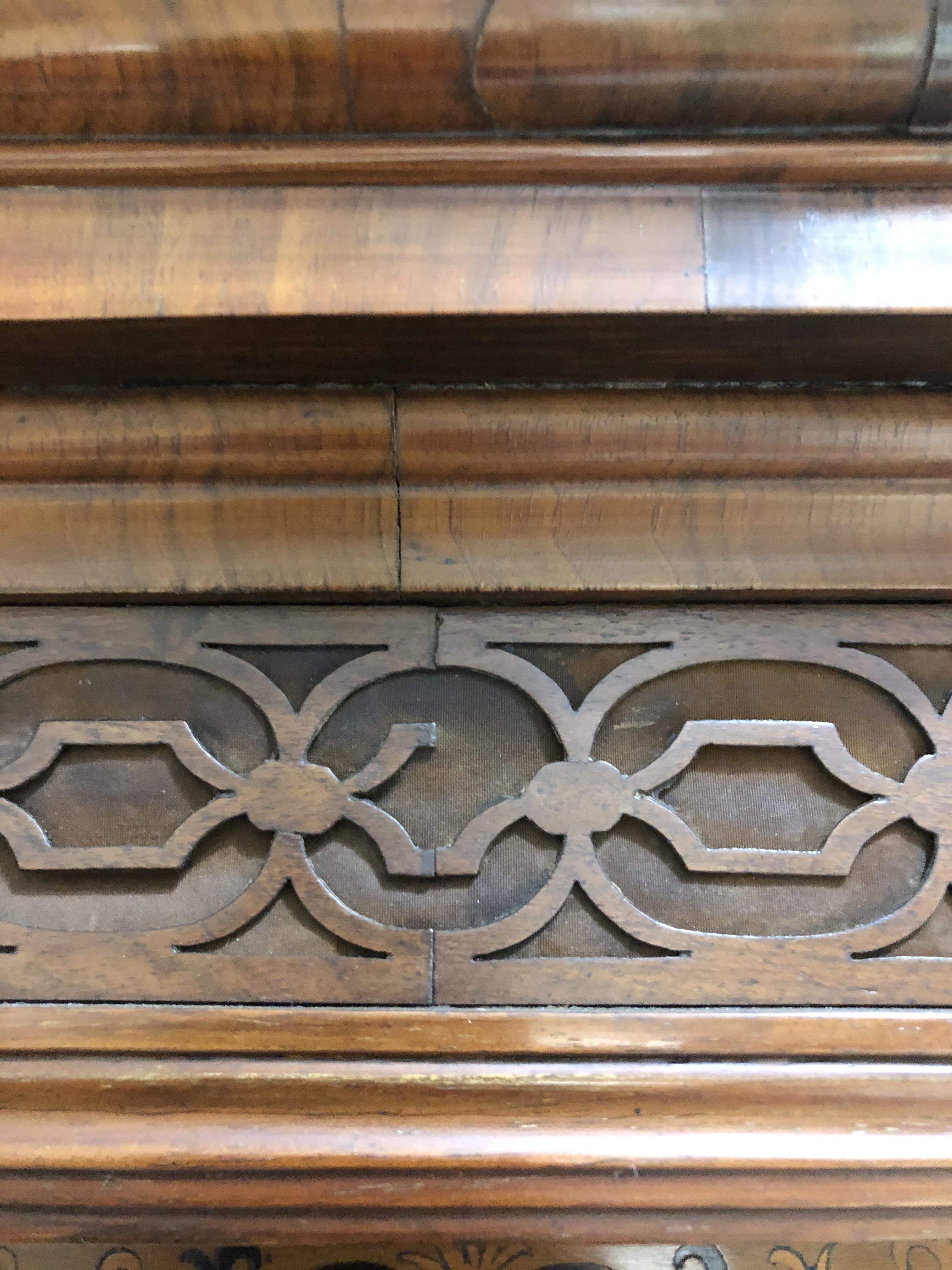 A William & Mary/Queen Anne eight day long case clock with arabesque marquetry inlaid case, hood - Image 15 of 46