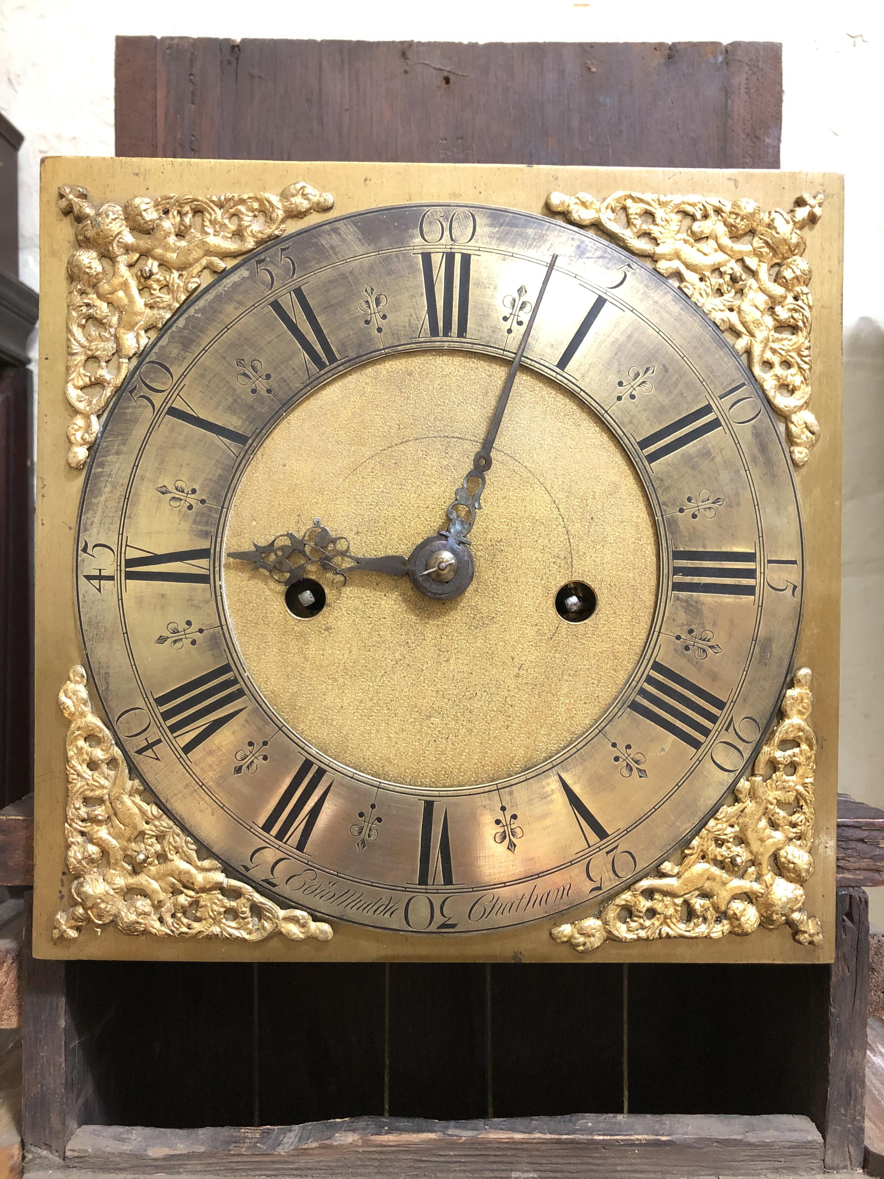 A William & Mary/Queen Anne eight day long case clock with arabesque marquetry inlaid case, hood - Image 31 of 46