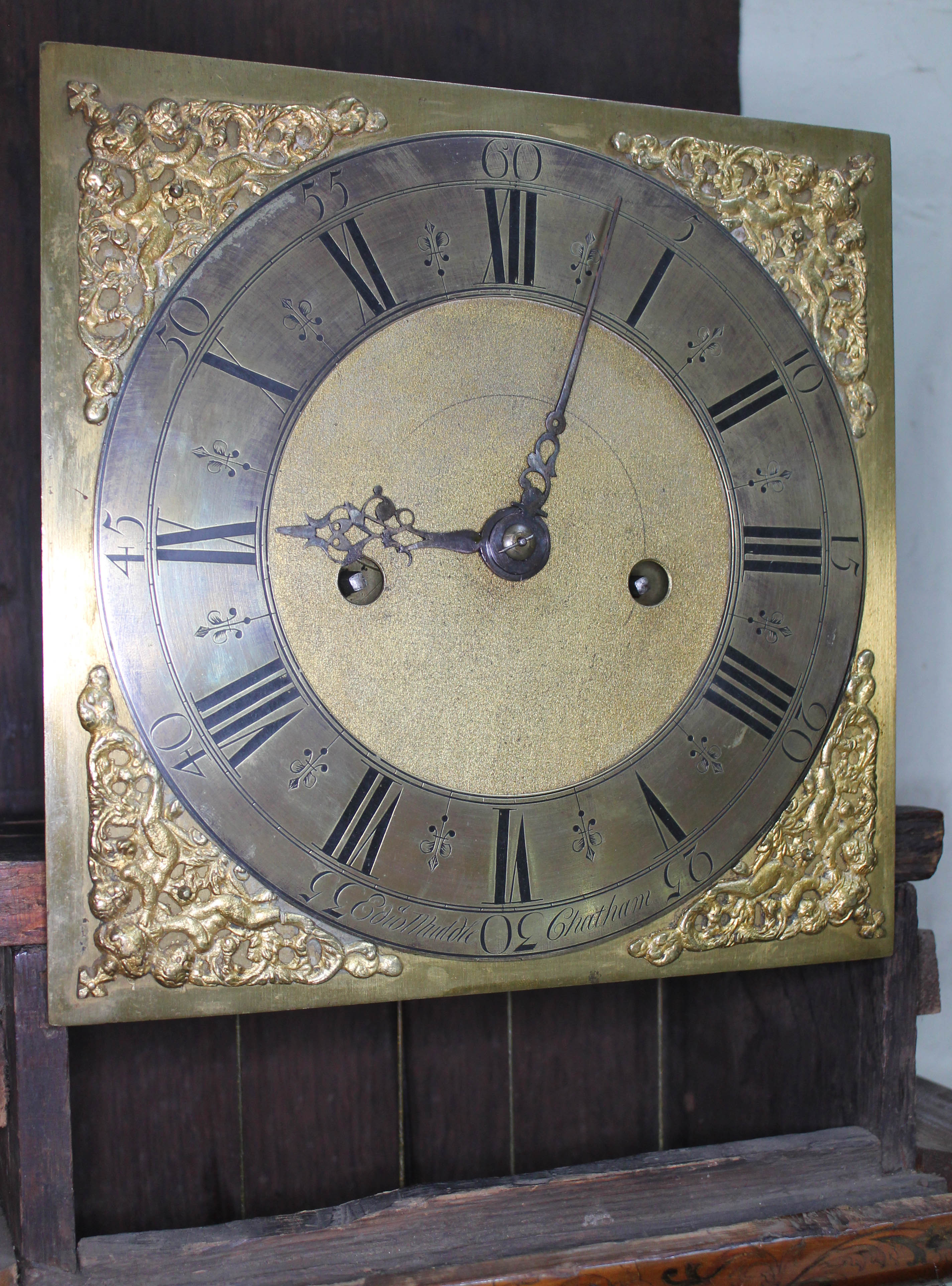 A William & Mary/Queen Anne eight day long case clock with arabesque marquetry inlaid case, hood - Image 5 of 46