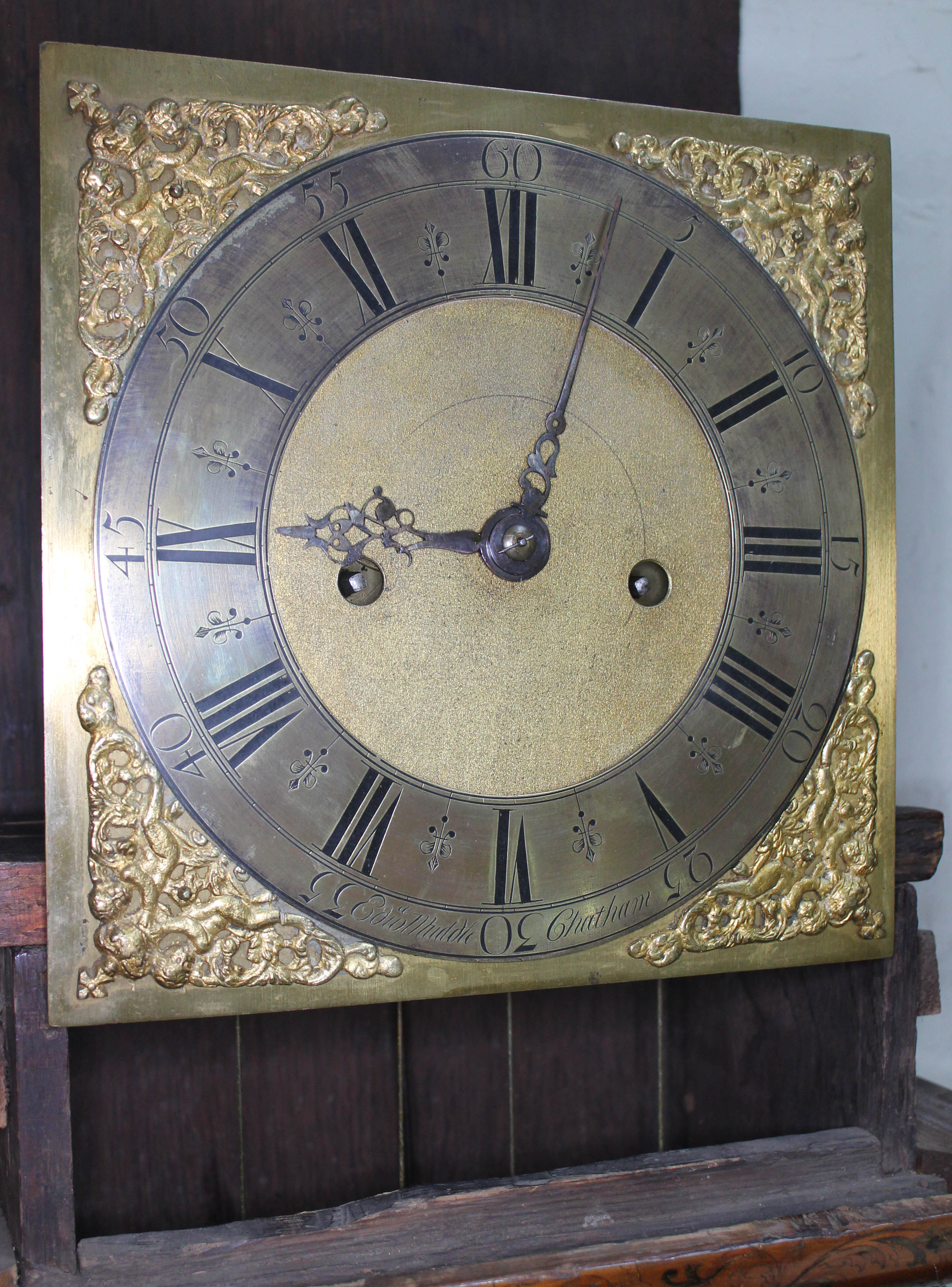A William & Mary/Queen Anne eight day long case clock with arabesque marquetry inlaid case, hood - Image 6 of 46