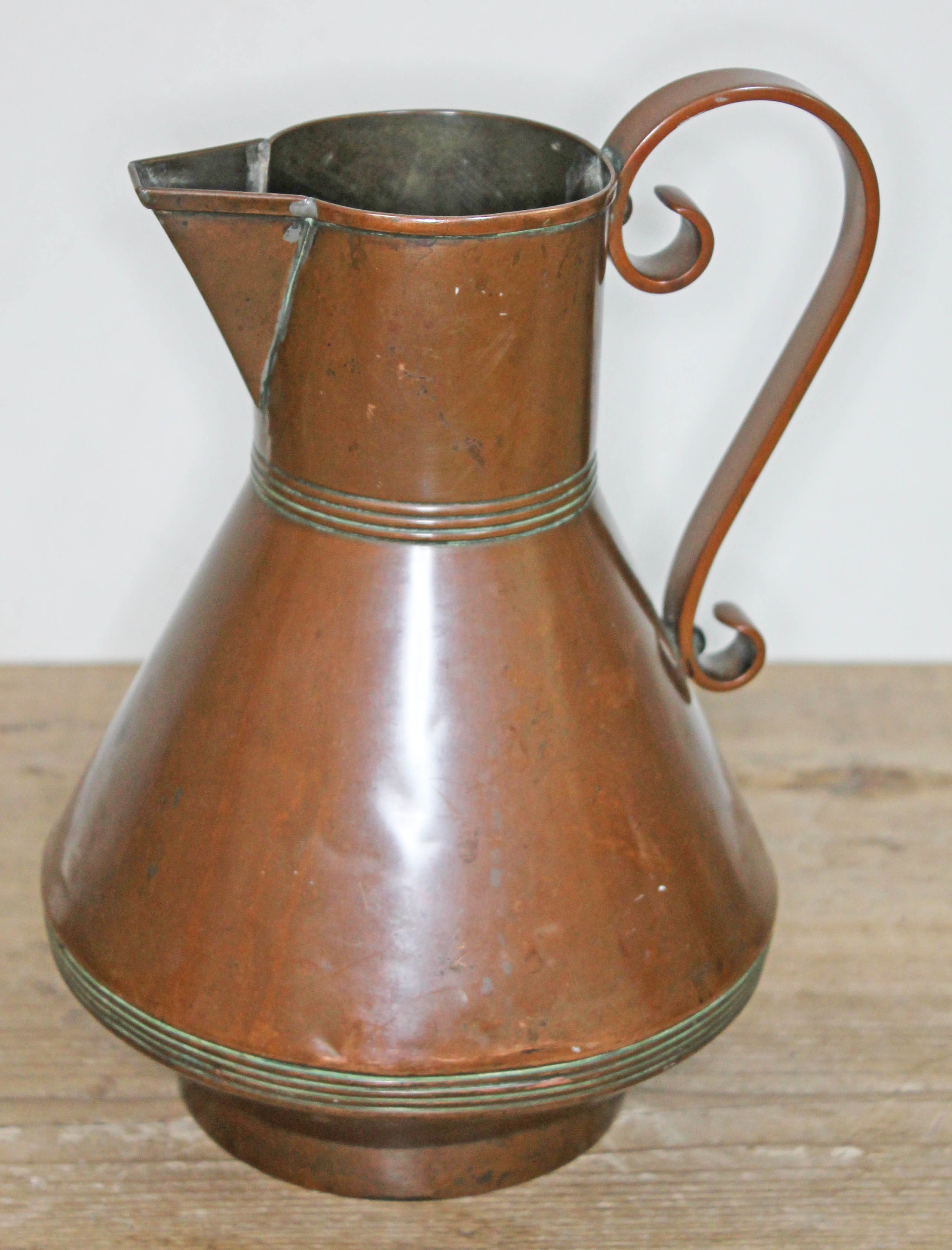 A large Aesthetic style jug by Henry Fearncombe & Co, in the manner of Christopher Dresser, - Bild 4 aus 4