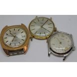 A group of three vintage wristwatches comprising a Limit, a Rotary and a Vertex as found