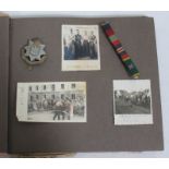 A WWII photograph and scrap book album relating prisoner of war 'Charlie' East Surrey regiment,