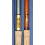 3 fishing rods including 4 piece Sportex fibre glass, marked Mamba 3054B; Gladding Sealey 3 piece