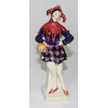 A rare Royal Doulton figure "Lady Jester" HN1221 - as found. Condition - broken and repaired to